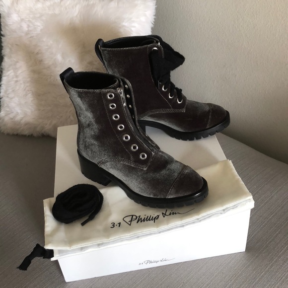 phillip lim velvet boots